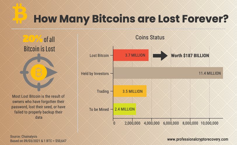 how many bitcoins lost