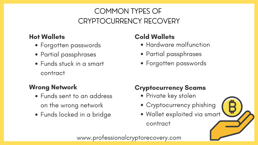 Common Types of Cryptocurrency Recovery