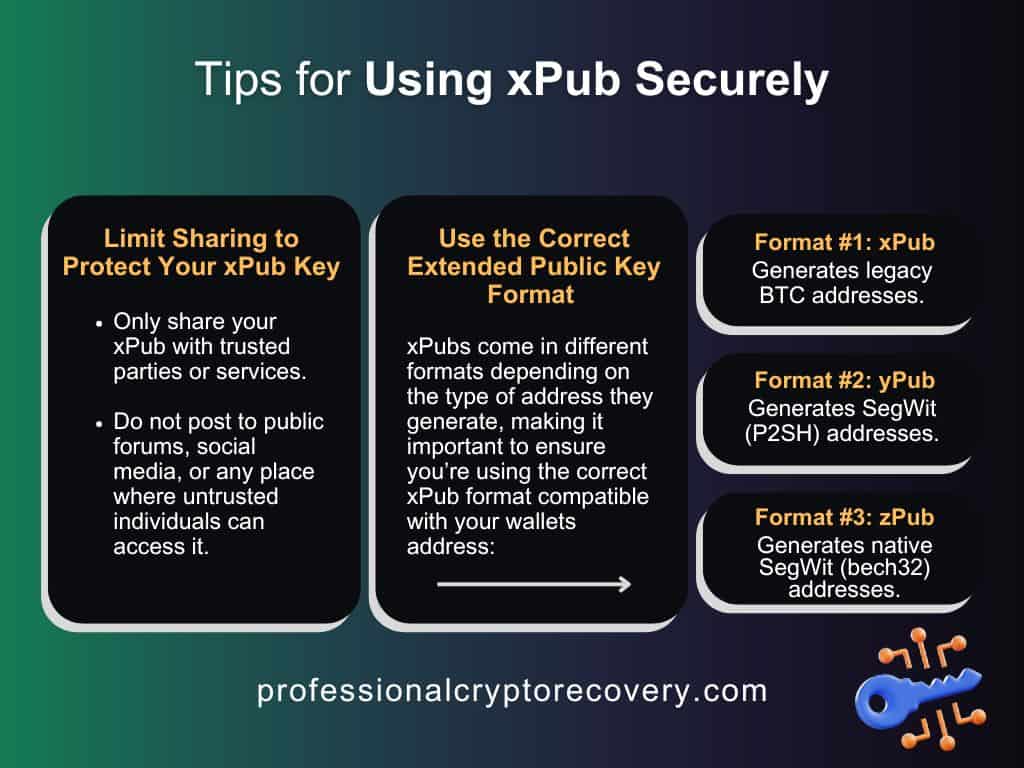 Tips for Using xPub Securely